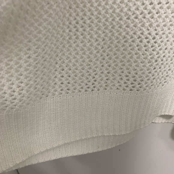 AUTOGRAPH white loose knit long sleeve sweater Sz XL - Picture 5 of 9